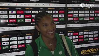 Tara DavisWoodhall 702 Long Jump Rome Diamond League [upl. by Shuler754]