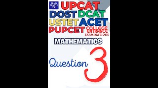 UPCATDOSTPUPCETACETDCAT  MATHEMATICS REVIEWER QUOTIENT RULE [upl. by Philander]