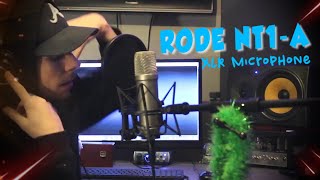 Rode NT1A XLR Condenser Microphone Review Rap Vocals [upl. by Ydok]