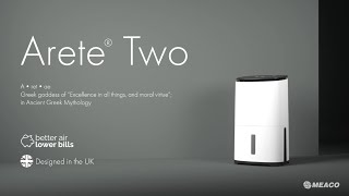 Introducing Arete® Two our fastest most efficient dehumidifier yet  Meaco [upl. by Siri236]