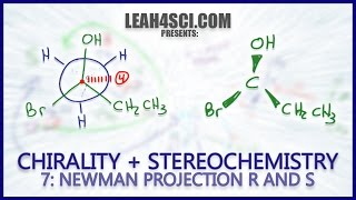 Newman Projection Stereochemistry R amp S Trick Chirality Vid 7 [upl. by Gilges]