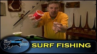 Surf fishing for Bass amp Flounders  Vintage  The Totally Awesome Fishing Show [upl. by Chemash829]