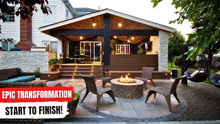 Our MOST EPIC Backyard Transformation  FULL BUILD [upl. by Sanfred427]