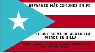 Refranes más comunes en Puerto Rico en Arroz y habichuela [upl. by Asset]