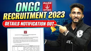 ONGC Recruitment 2023  Details Notification out [upl. by Nesta]