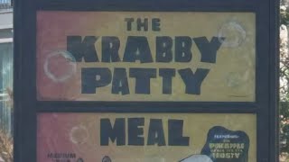 The Krabby Patty Meal full review food [upl. by Ellehsyt]