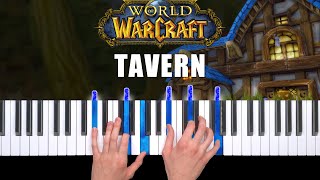 World of Warcraft  Tavern music  Piano Cover amp Tutorial [upl. by Ainesy]