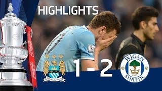 MANCHESTER CITY VS WIGAN ATHLETIC 12 Official goals and highlights FA Cup Sixth Round HD [upl. by Easter]