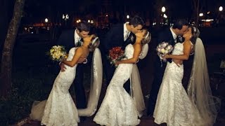 Identical Triplets Get Married Together in Joint Wedding [upl. by Stillas]