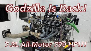 Godzilla 73L Ford — Back on the Dyno With Over 780 AllMotor HP — Plus We Reveal Whats Next [upl. by Atel]