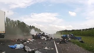 Idiots in Cars 2023 Russian Roads 32 [upl. by Emorej]