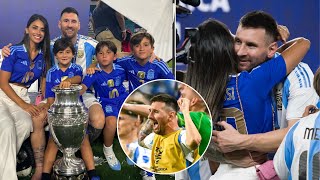 Messi And His Family Reaction To Winning Copa America 2024 [upl. by Fe520]