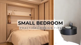 10 Small Bedroom Design Tips To Maximise Space amp Style [upl. by Essam]