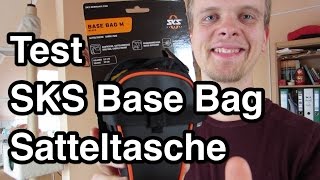 Test SKS Base Bag Satteltasche  Fahrradtasche  Satteltasche Fahrrad  Satteltasche MTB [upl. by Ed513]