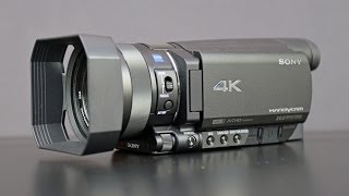 Sony 4K Handycam FDRAX100 Unboxing amp Overview [upl. by Gillespie]