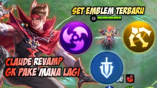 GILA CLAUDE GK PAKE MANA LAGI FIX MAKIN RUSAK PAKE SET EMBLEM INI  TOP GLOBAL CLAUDE  MLBB [upl. by Jonie]