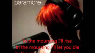 In The Mourning  Paramore karaokeinstrumental [upl. by Bendicta737]