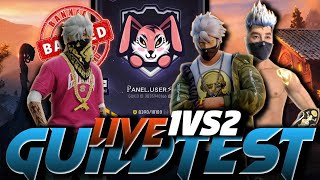 FREE FIRE LIVE GUILD TEST 1V2 🤯🤬 HARDEST GUILD freefire [upl. by Oiraved349]