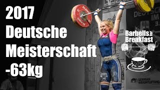 2017 Deutsche Meisterschaft Gewichtheben Frauen bis 63kg [upl. by Rafaelle]