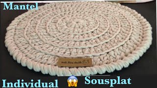 Super Fácil de Hacer Mantel Individual  Sousplat Placemat Paso a Paso [upl. by Romine760]