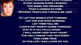 Michael Ball  In This Life   lyrics 1994 [upl. by Naitsirk]