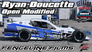 Ryan Doucette Tri Track Open Modified Seekonk Open Wheel Wednesday 2024 [upl. by Hannon]