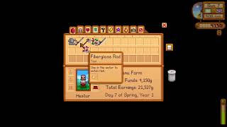 Fishing Tackle how to put this on your fishing rod  Stardew Valley 16 [upl. by Jocelyn819]