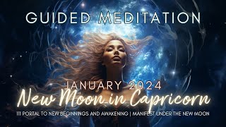 January New Moon 111 Portal Guided Meditation  Gateway to New Beginnings [upl. by Ayor]