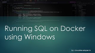 0012  Running SQL on Docker using Windows howto guide [upl. by Inigo]