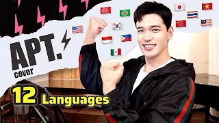 Korean Guy Singing APT in 12 Languages ROSÉ amp Bruno Mars Cover by Travys Kim [upl. by Phelgon]