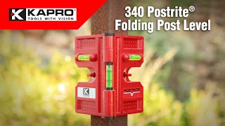 Kapro 340 POSTRITE® Folding Post Level [upl. by Eurydice744]