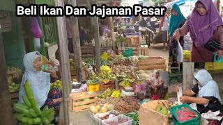 INDONESIA  BELI IKAN DAN JAJANAN PASAR  TERGENANG AIR ROB [upl. by Omrellug]