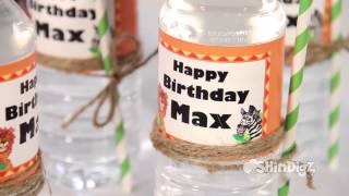 Custom Personalized Water amp Bottle Labels  Shindigz Party Supplies [upl. by Anirba]