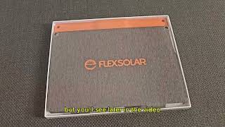 Flexsolar S20 portable solar charger unboxing [upl. by Dyob]