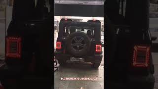 Thar Gwagon Style Lights Install agra mahindrathar NewGenerationCarAccessories [upl. by Arenat]