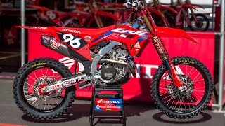 Inside Hunter Lawrence Factory Honda CRF250R  Motocross Action Magazine [upl. by Florinda352]