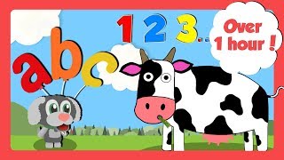 Learning Videos for Toddlers  Counting ABC amp Learn Colours  Learn English For Kids [upl. by Feodor]