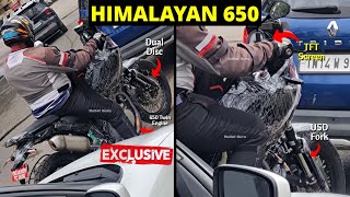 RE Himalayan 650 Spied  Features amp All Detailed  Inside Update [upl. by Kenta]