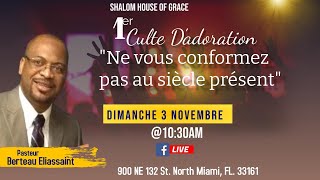 Dimanche 1er culte dadoration  11032024  Pastor Berteau Eliassaint [upl. by Cirde314]