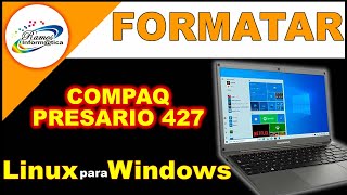 Como Instalar Windows 10 no Notebook Compaq Presario 427 [upl. by Tabshey]