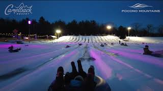 Galactic Snow Tubing at Camelback  Pocono Mountains [upl. by Bernstein]