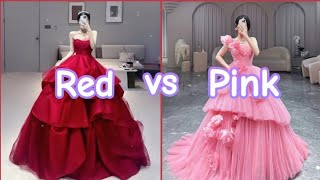 Red vs Pink  Pink vs Red  which one is your favourite   Choose one cinderella657 [upl. by Sivram89]