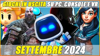 Giochi in uscita PC console e VR SETTEMBRE 2024 [upl. by Kremer]