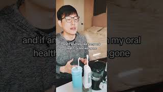 Water Flosser Review Healthy Habits Part 2 My Oral Health Routine oralhealth oralhygiene [upl. by Repohtsirhc590]