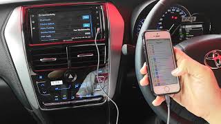 TLink Mirrorlink iPhone Toyota Vios Rush 2019 [upl. by Aneen677]