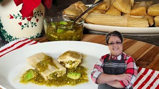 Green Chile Chicken and Cheese TAMALES  Easy Ingredients  Step by Step ❤️ [upl. by Ardnot]