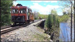 quotRailcarsSpeedersPuttPutts Oh Myquot Adirondack Railroad [upl. by Pia]