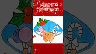 Mushroom Christmas Merry Christmas 🥰😍🌲christmas drawing shorts merrychristmas [upl. by Notgnirrab346]