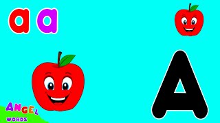 Angel WordsPhonics Song For Toddlers ABC Phonics Song A for Apple Phonics Sounds Alphabet A to Z [upl. by Acyssej]