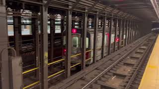 IRT Lexington Avenue Line Actions at 33 St 12182021 [upl. by Ylrebnik195]